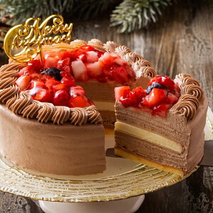 【楽天市場】クリスマスケーキ お歳暮 2022 誕生日ケーキ バースデー 手作り ミルクレープ クレープ チョコレート 4号 2人用 3人用 4人用 生チョコプレミアムミルクレープケーキ：シュシュクレープギフトショップ