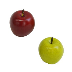 ミニアップル（1ケ） レッド/グリーン　　　　　　　　　　　　　　　花材 アレンジ 材料 資材 趣味 手芸 雑貨 装飾 飾り ディスプレイ デコレーション ハンドメイド クラフト アート おしゃれ 素敵 かわいい 癒し 彩り 果物 果実 リンゴ フェイクフルーツ apple