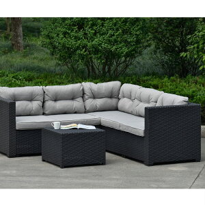 【ネジなし】ガーデンファニチャー 5人掛け ラタン調 雨ざらし ガーデンテーブル ガーデンチェアー ラタン調 テーブル 家具 樹脂 楽組 ホテル カフェ ベランダ テラス 屋外家具 高級 テラス