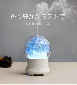 寝室 オフィス 夜間照明 空気浄化 加湿 アロマオイル 7色LEDライト 静音 おしゃれ スチーム式 加湿器 アロマ超音波式