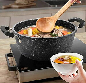 両手鍋 煮物 シチューポット 蒸し鍋 マーブル・プレミアム 22cm 26cm 30cm 大容量 焦げ付きにくい オール熱源対応 ガラス蓋付