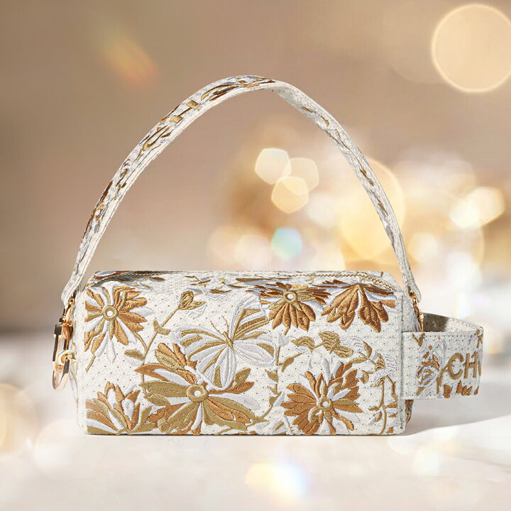 楽天市場】CHOUCHOU オリジナル刺繍ポーチ 美顔器収納 ミニバック  
