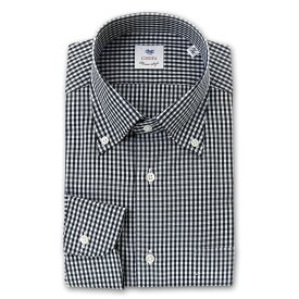 【最大1000円オフクーポンあり】 長袖 ワイシャツ メンズ CHOYA Classic Style スリムフィット Yシャツ ブラック ホワイト ギンガムチェック ボタンダウンカラー 綿100% (ccd907-585) 2406SS