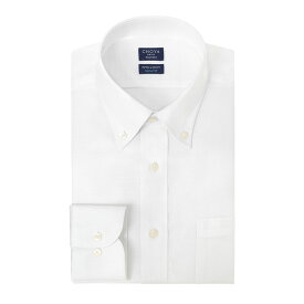 日清紡アポロコット スリムフィット CHOYA SHIRT FACTORY 長袖 ワイシャツ スリム メンズ 綿100％ 形態安定 白ドビー ホワイト ボタンダウン (sa1) APR08