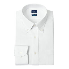 CHOYA SHIRT FACTORY 日清紡アポロコット スリムフィット ワイシャツ メンズ 長袖 スリム 白 綿100％ ドレスシャツ 形態安定 白ドビー ストライプ セミワイド |