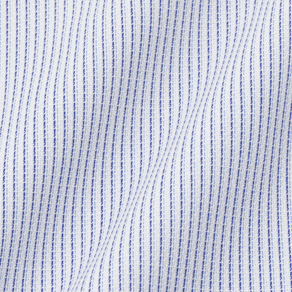 CHOYAシャツ Yシャツ 日清紡アポロコット 半袖 COOL CONSCIOUS ワイシャツ メンズ 夏 形態安定 ブルードビーストライプ レギュラーカラーシャツ 綿100% ブルー チョーヤシャツ CHOYA SHIRT FACTORY(cfn434-250)