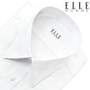 ELLE HOMME 長袖 ワイシャツ メンズ 春夏秋冬 形態安定 白ブロード レギュラーカラーシャツ |綿 ポリエステル ホワイト ELLE HOMME【review】
