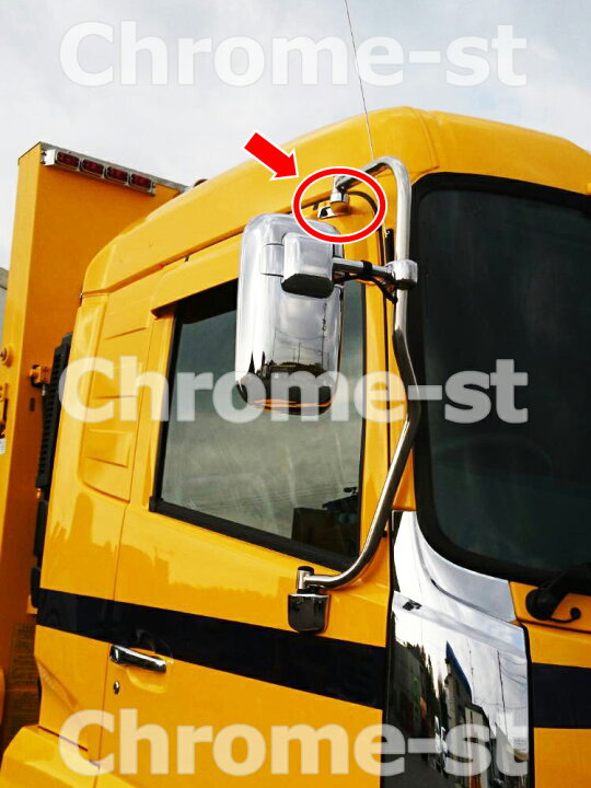 楽天市場】UD 17クオン 運転席側上部BKT☆高級クロームメッキ仕様  