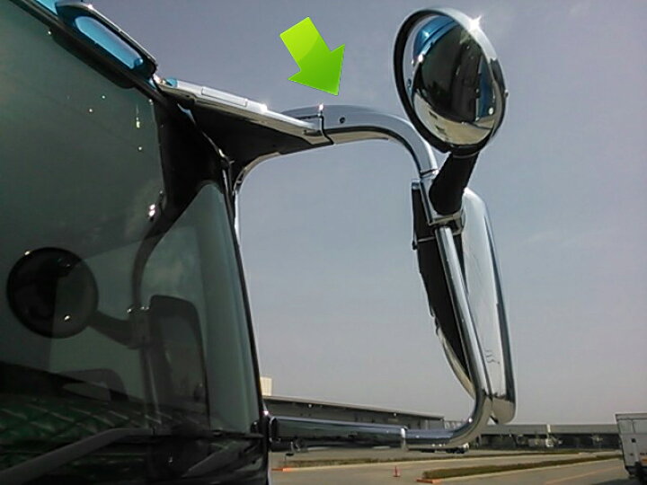 楽天市場】FUSO 17スーパーグレート 助手席側上部ミラーステーカバー3  