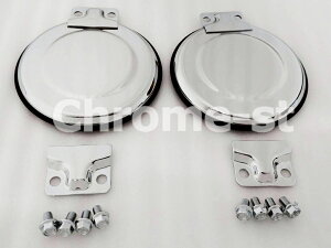 ISUZU ファイブスターギガ トラニオンカバー 左右セット BKT&ボルト付き★高級クロームメッキ仕様★