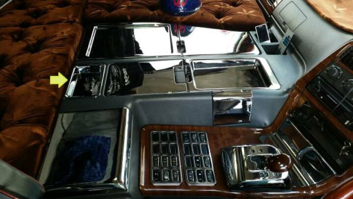 楽天市場】FUSO スーパーグレート コンソール後部☆高級クロームメッキ  