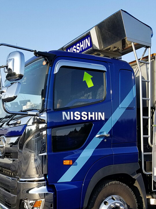 楽天市場】HINO 17プロフィア＆17レンジャー共通 ドアバイザーAssy  