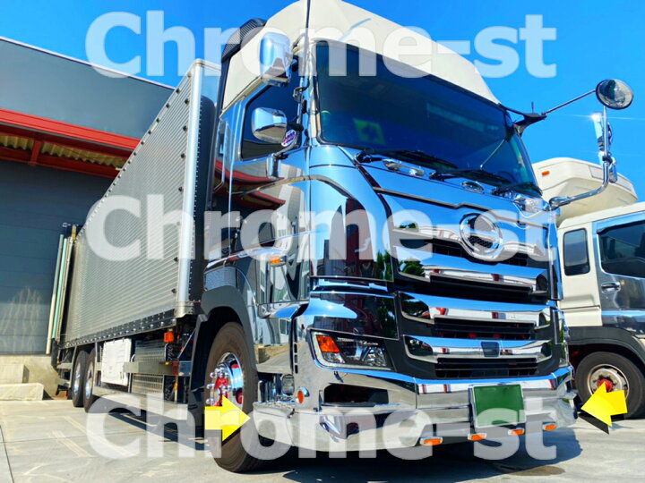 楽天市場】HINO 17プロフィア バンパースポイラー＆ステップスカート  