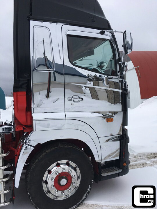 楽天市場】HINO 17プロフィアFRPメッキフェンダーシールド左右セット 