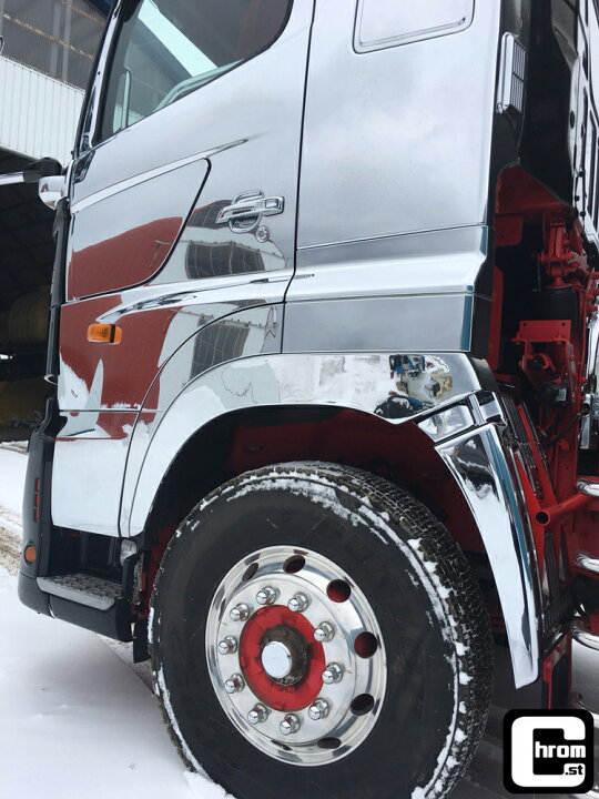 楽天市場】HINO 17プロフィアFRPメッキフェンダーシールド左右セット 