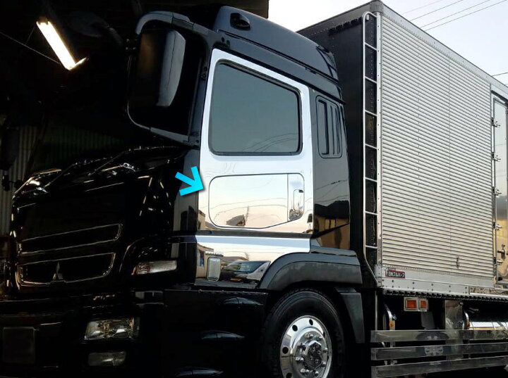 楽天市場】FUSO スーパーグレート FRP製クロムメッキ安全窓 【ワンオフ 