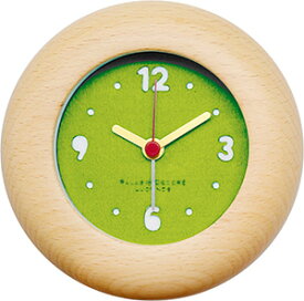 フェルト アラームウッドクロック 木製 かわいい インテリアクロック 置時計 目覚まし時計 お祝い プレゼント 一人暮らし 丸型 ナチュラル