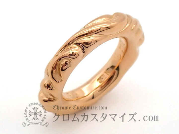 楽天市場】クロムハーツ/CHROME HEARTS スクロールバンドリング 22K  