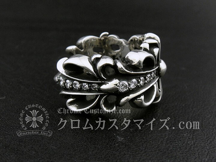 楽天市場】クロムハーツ/CHROME HEARTS ダブルフローラルクロスリング 