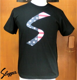 久保田スラッガー コットン 半袖 TシャツLT18-TW1-BKUSAブラック×USA 限定 野球 Kubota Slugger