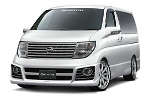 エルグランドハイウェイスター E51 MC後 ボンネットスポイラー 塗装済 EIK ケンスタイル