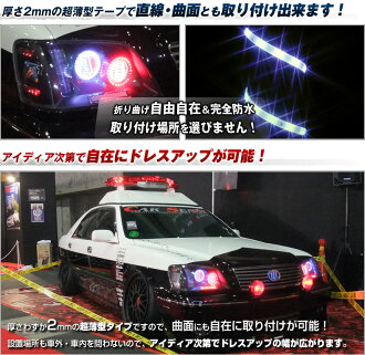 ☆訳あり在庫処分品☆《送料無料!!》即納可★超高輝度SMDLEDテープライト幅8mm×長さ30cm×厚さ2mm【15LED】