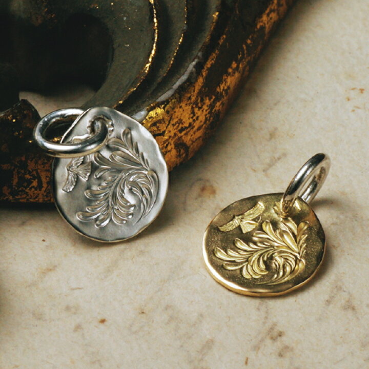 楽天市場】【鷲見太郎 Pendant ペンダント】K18YGアラベスクメタル 