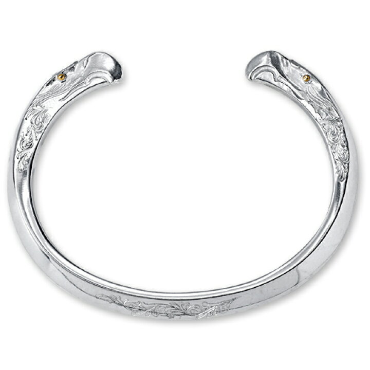 楽天市場】【鷲見太郎 BRACELET ブレスレット】唐草彫金イーグル 