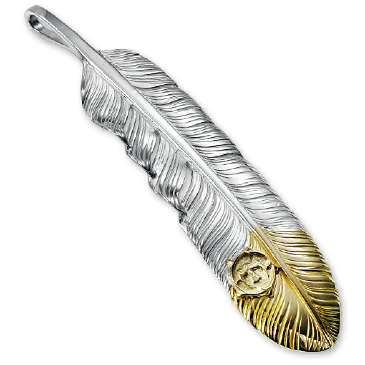 楽天市場】【鷲見太郎 Pendant ペンダント】オールドLフェザーK18 