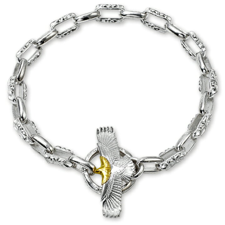 楽天市場】【鷲見太郎 BRACELET ブレスレット】eagle eg-05/K18・925  