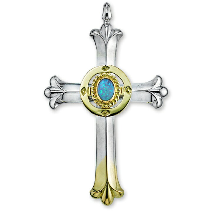 楽天市場】【鷲見太郎 Pendant ペンダント】クロスK18YGトップ 