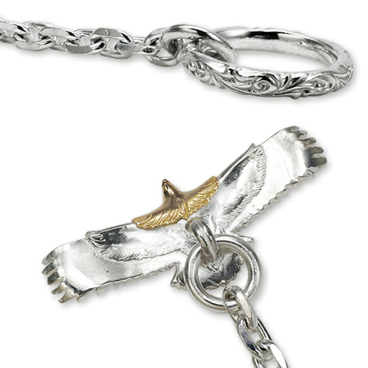 楽天市場】【鷲見太郎 Necklace ネックレス】イーグル eg-05/K18・SV 