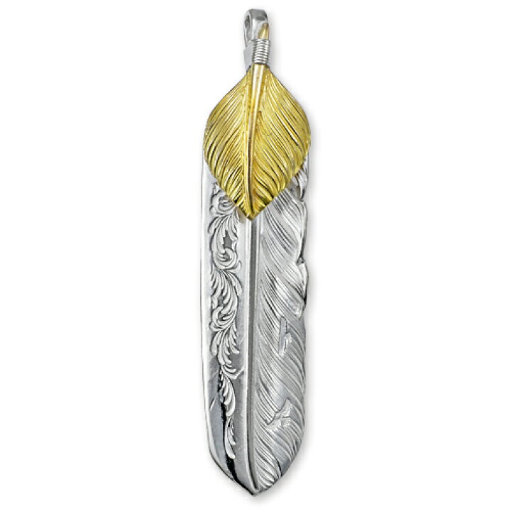 【鷲見太郎 Pendant ペンダント】LアラベスクフライトフェザーK18ハートフェザーペンダント01【送料無料】 CHRONO LアラベスクフライトフェザーK18ハートフェザーペンダント01 w レインボートパーズK18カップ オーバル6×8