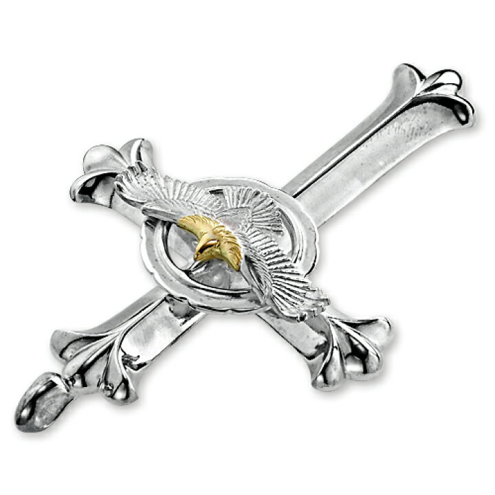 楽天市場】【鷲見太郎 Pendant ペンダント】クロスペンダントw/K18YG 