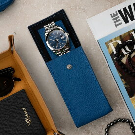IFLW ウォッチポーチ 1本用 Marine Leather WATCH POUCH（マリーン）IFLWatches 時計ケース 本革ケースアイエフエル ウォッチケース 収納ケース 腕時計用高級 腕時計