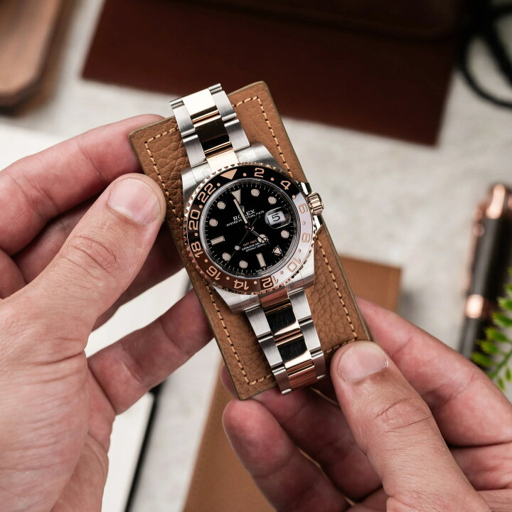 楽天市場】IFLW ウォッチポーチ 1本用 Chestnut Leather WATCH POUCH 