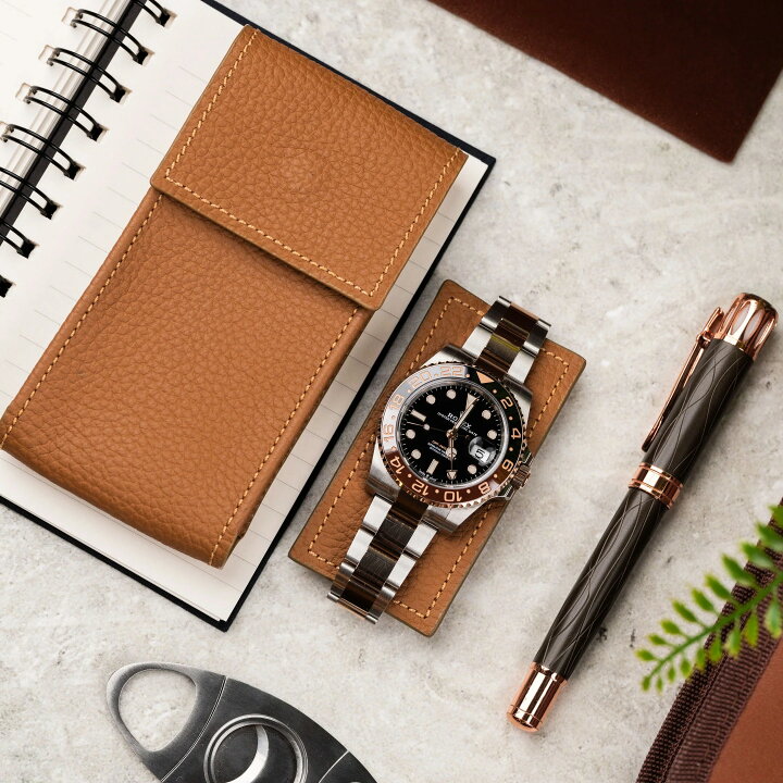 楽天市場】IFLW ウォッチポーチ 1本用 Chestnut Leather WATCH POUCH 