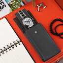 IFLW ウォッチポーチ 1本用 Charcoal Leather WATCH POUCH（チャコール）IFLWatches 時計ケース 本革ケースアイエフエ…