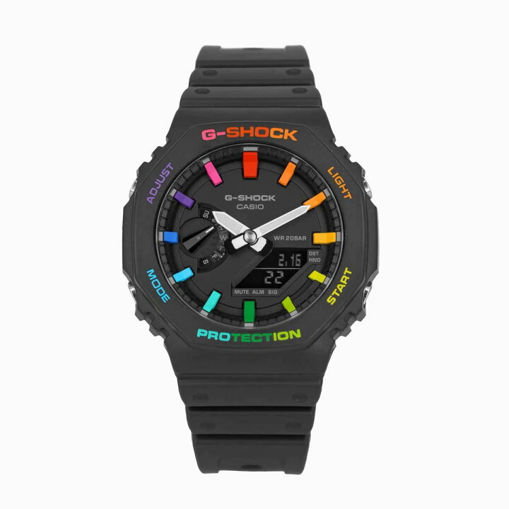 楽天市場】CasiOak BLACK Rainbow (ブラックレインボー）G-Shock 