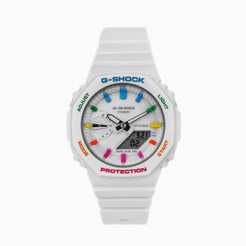 G-Shock CasiOak Mini Polar Rainbow (カシオークミニ/ホワイトレインボー）シリーズ Gショックミニ IFLW ウォッチ 腕時計1本 防水 rolex ロレックス インテリア フランクミューラー オメガ ルイヴィトン グッチ ブライトリング カシオ 43mm G-Shock GMA-S2100 シリーズ