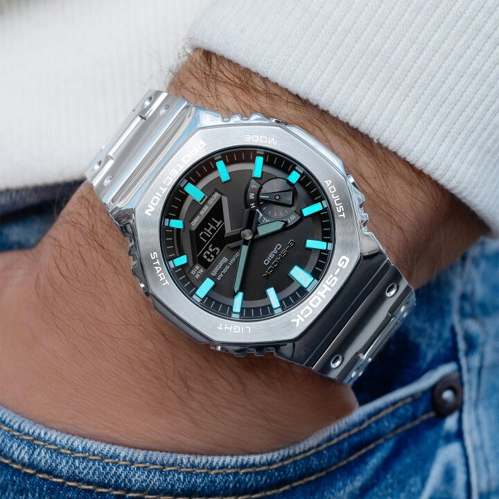 楽天市場】G-Shock CasiOak Full Metal Tiffany(フルメタル 