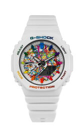 CasiOak Mini White Freak Rainbow (カシオーク ミニ/ホワイトフリークレインボー）G-Shockシリーズ　Gショック IFLW ウォッチ 腕時計1本 防水 rolex ロレックス インテリア 収納 フランクミューラー オメガ ルイ 43mm G-Shock GMA-S2100 シリーズ