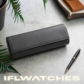 【IFLW】ウォッチロール 4本用 Saffiano GRAY グレー 腕時計 ウォッチケース 本革 牛革 レザー エンボス 型押し 持ち運び コンパクト 携帯 収納 インテリア ラグジュアリー 高級感 サフィアーノレザー Watch Roll rolex ロレックス IFL Watches