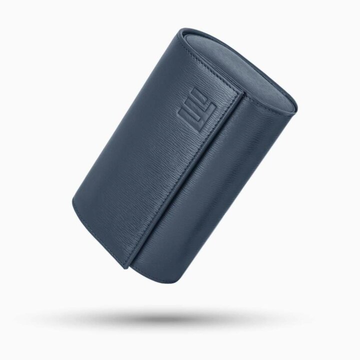 楽天市場】【IFLW】ウォッチロール 2本用 Saffiano Blue ネイビー  