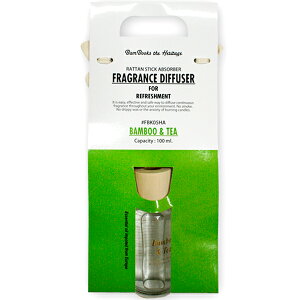 �g�X�_�C�X(tossdice) �o���u�[���e�B�[(Bamboo&Tea) �t���O�����X�E���[�h�f�B�t���[�U�[ 100ml �v���[���g ���̓� ���b�s���O �F����