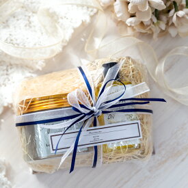 【ラッピング済ギフトセット】デイズインブルーム　バスソルトジャー　ハーバルブーケとLapature ホホバオイル トラベルサイズ(50ml）のギフトセット