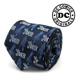 【アウトレット】◎ネクタイ ネクタイ女子 メンズ 紳士 シルク The JOKER Pose Blue Tie ジョーカー DC-JKSDBL-TR ネイビー ブルー 紺色 ハロウィン