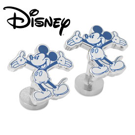 【アウトレット】◎アクセサリー カフス カフリンクス カフスボタン Various Licensed Mickey Mouse Vintage Sketch Cufflinks ミッキーマウス ディズニー ブルー DN-MVSKTCH-SL