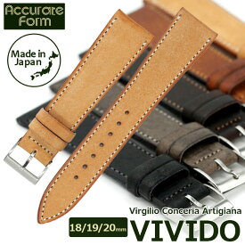 【交換工具・ばね棒つき】 時計 ベルト Accurate Form アキュレイトフォルム VIVIDO ヴィヴィド 18mm 19mm 20mm