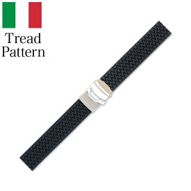 イタリア製 腕時計 ベルト ウォッチ BC ボネットシンチュリーニ トレッドパターン ラバー素材 ストラップ ダイバーズ 20mm 18mm